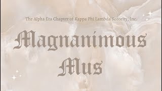 UNC Kappa Phi Lamda - Mu Class Reveal