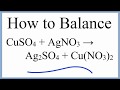 Balancing Chemical Equations and Ions