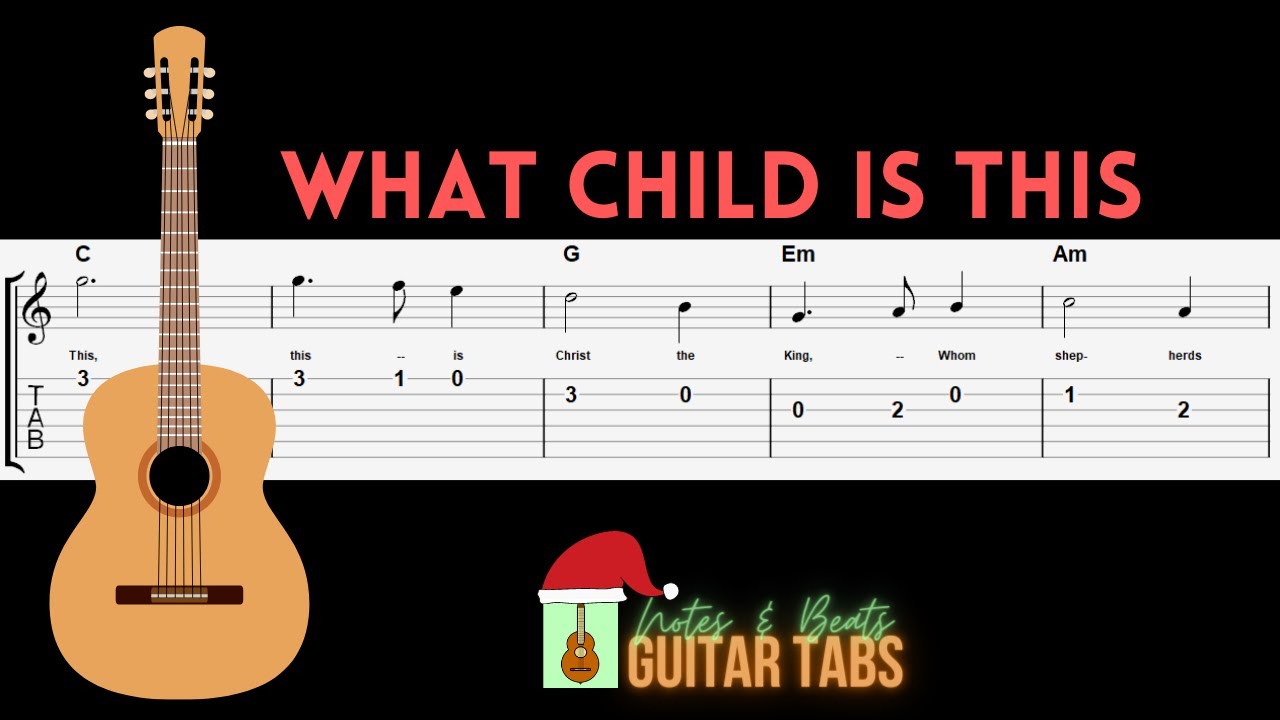 What Child Is This GUITAR TAB - YouTube
