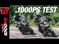 1000PS Test - Suzuki V-Strom 650 & Yamaha Tracer 700 auf Schotter und Straße