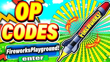 ALL NEW *SECRET CODES* IN ROBLOX FIREWORKS PLAYGROUND (new codes in roblox Fireworks Playground) NEW