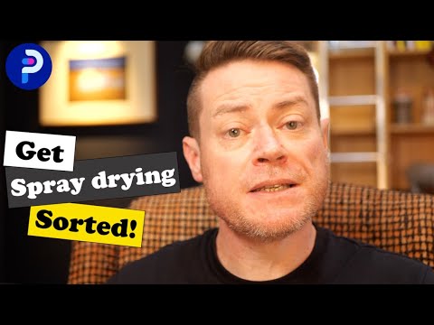 What is spray drying?