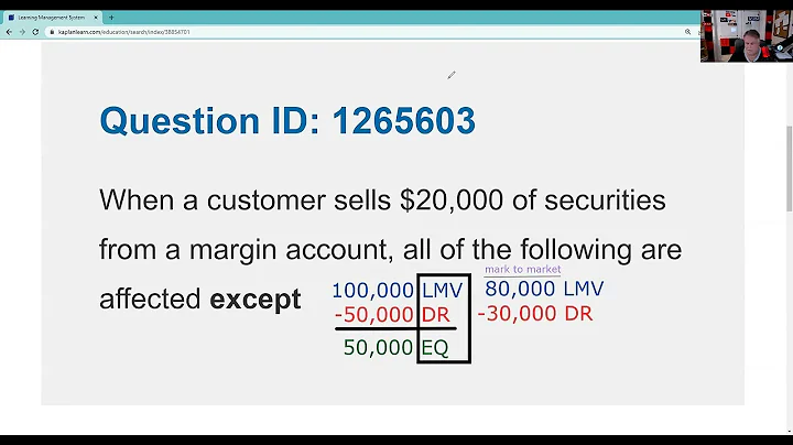 Series 7 Exam Prep - Sale of Securities in a Margin Account does NOT affect Equity!