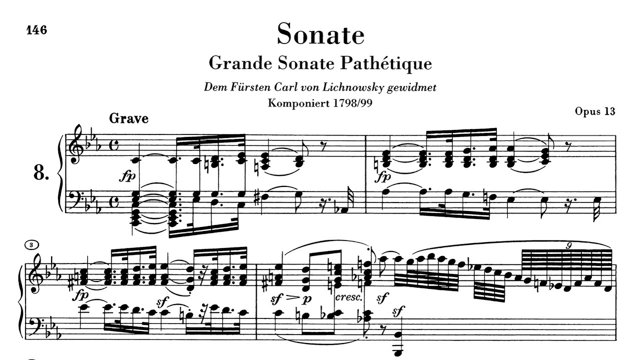 Piano Sonata No. 8 Op.13 "Pathetique" - Beethoven/Nathan Gnewikow - YouTube