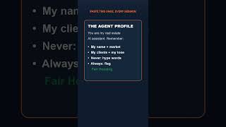 The AI prompt every real estate agent should paste FIRST (free) #shorts