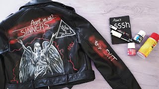 How To Custom Paint Leather Jacket - Tips,Tricks and Techniques