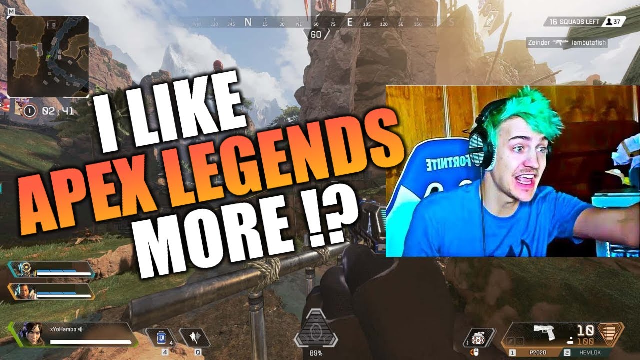 Ninja Quits Fortnite For Apex Legends Best Moments Apex Legends - ninja quits fortnite for apex legends best moments apex legends