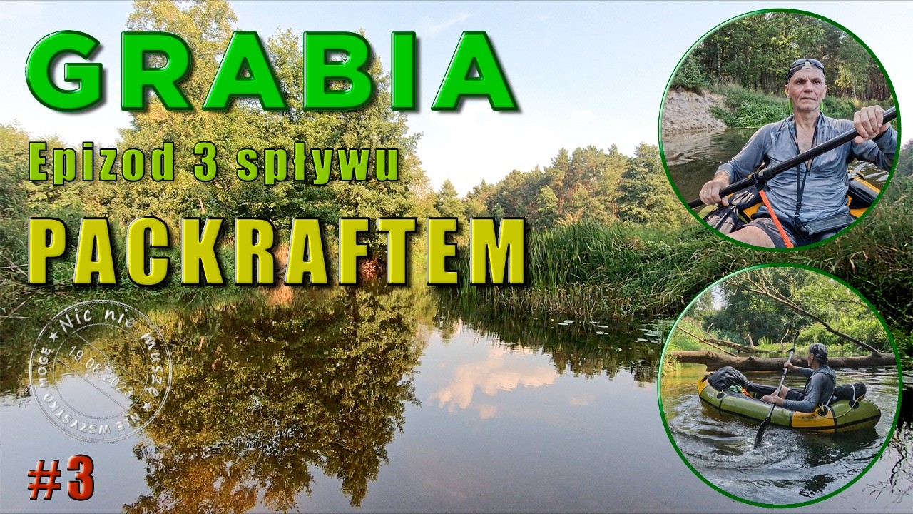 Rzeka Grabia spływ packraftem 3/4 | Turystyczny packrafting | Packraft Anfibio Rebel 2K