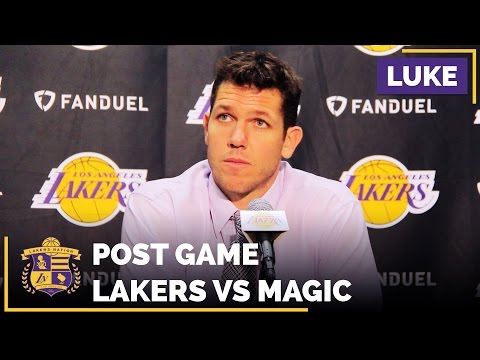 Luke Walton On D'Angelo Russell and Julius Randle Stepping Up Professionalism