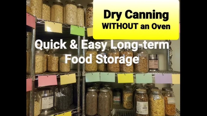 Packaging Dry Foods in Glass Jars for Long Term Food Storage - The  Provident Prepper