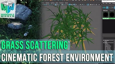 Part 7: Grass Shading Scattering - Maya Arnold Cinematic Forest Environment Tutorial