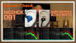 NICEHCK DB1 vs audio-technica ATH-CKR70 [ChineseIEMs Sound Comparison 中華イヤホン音比較]