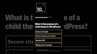 What is the purpose of a child theme in WordPress