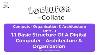 1.1 Basic Structure of a Digital Computer - Architecture & Organization | COA | IPU screenshot 5