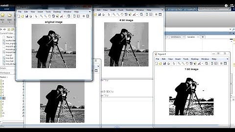 Tonal resolution (displaying 4 bits ,2bits ,1bit image in matlab)