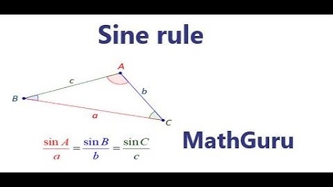 Trigonometry: Sine rule