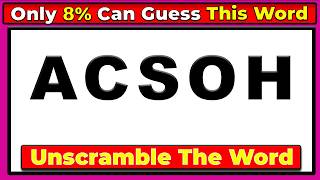 Unscramble the 5 Letter Word - Guess the Correct Word | Challenge 158