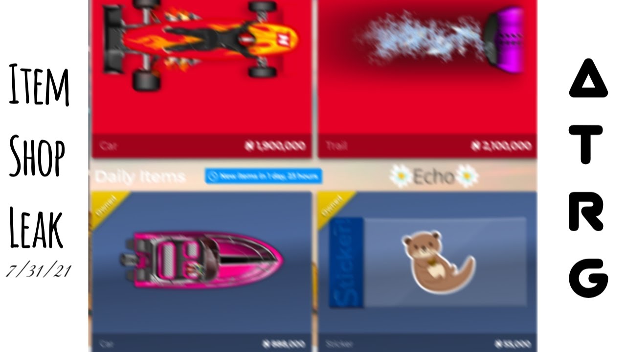 Nitro Type - Hang Eleven + B.O.A.T. + Otter Sticker + Fish Trail (Item Shop Leak)