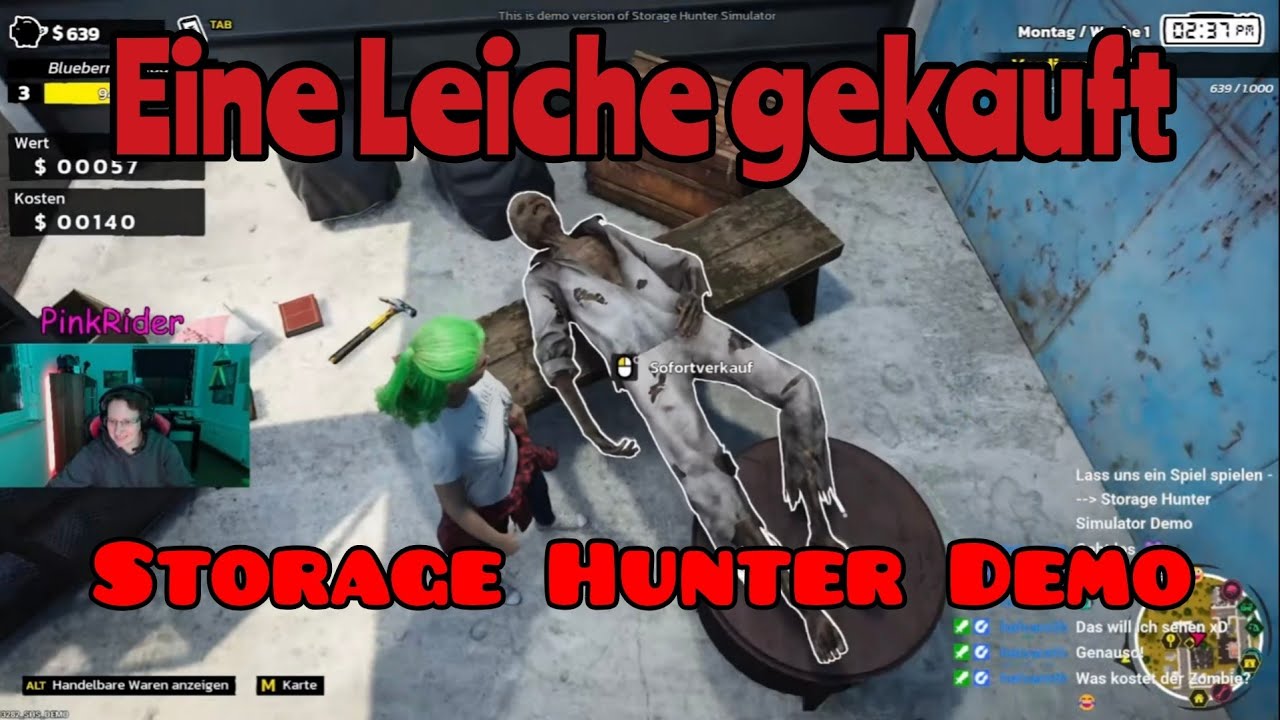 Eine Leiche /Schätze/ Storage Hunter Simulator Demo /Teil1-3