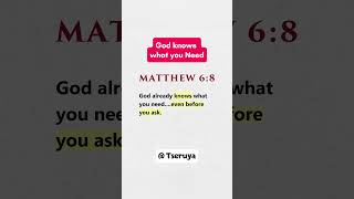 Famous God knows what you need #christianshorts #bibleverse #usa #dailydevotion #amen #shorts Profile