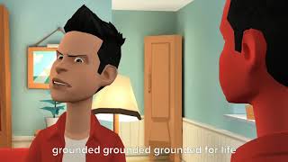 Caleb the teeth guy gets grounded for nothing screenshot 5