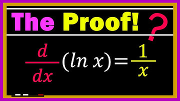 The PROOF that the Derivative of ln(x) equals 1/x!!! | Implicit Differentiation