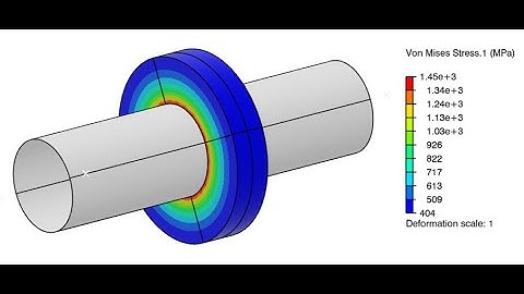Tutorial 1, FEA 3DEXPERIENCE R2023x Interference Fit   Bushing  Rigid Shaft