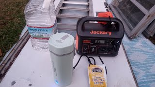 How to Use a Jackery to Make a Hot Drink ☕ Car Kettle Review 🍵 Chai on the Fly🍛😂