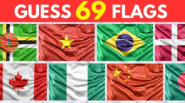 69 Flags Around The World Can You Guess Them All| Ultimate Flag Quiz 🌎