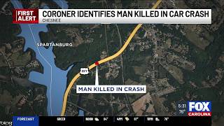 Coroner identifies 23-year-old man killed in Spartanburg County crash