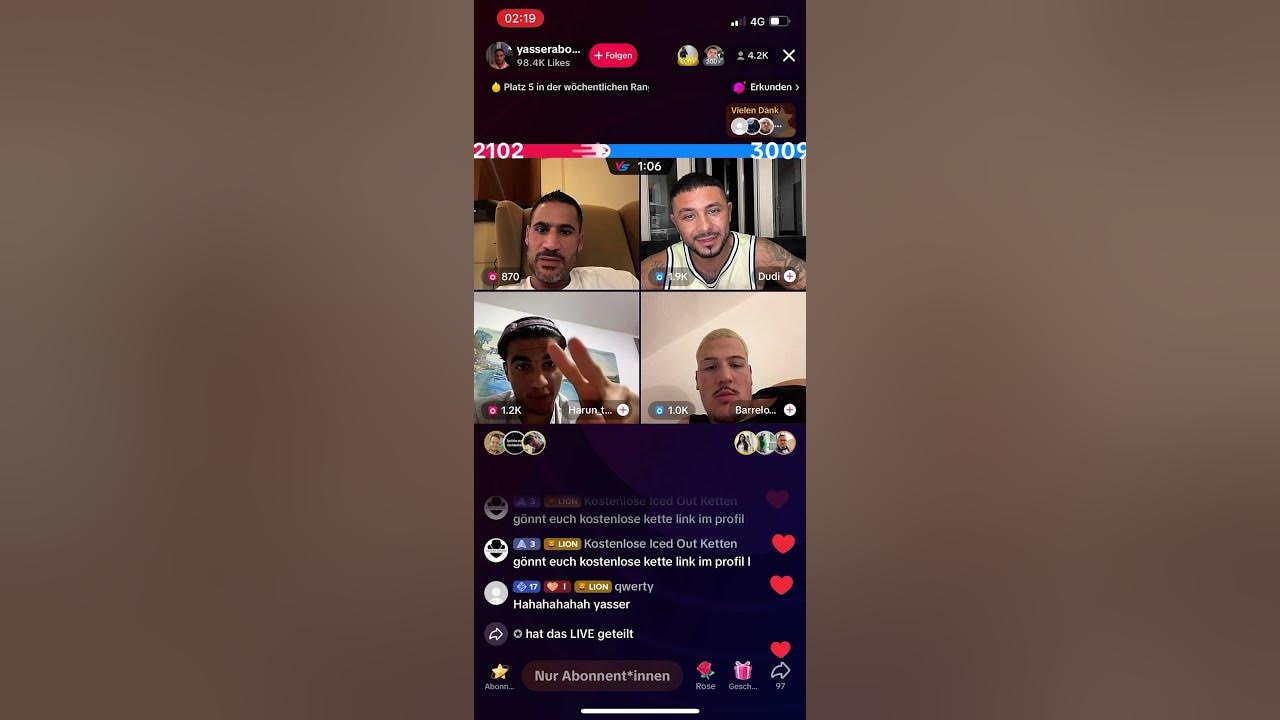 Harun vs. Dudi. Dudi zeigt im live Haruns Mutter. barello harun harunsmutter dudi yasser