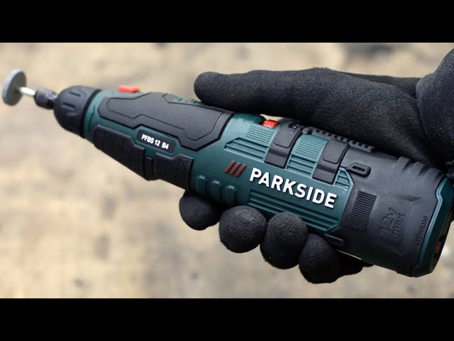 Lidl PARKSIDE® PFBS 12 B4 Battery fine boring grinder, Unboxing and Test, Akku  Feinbohrschleifer - YouTube