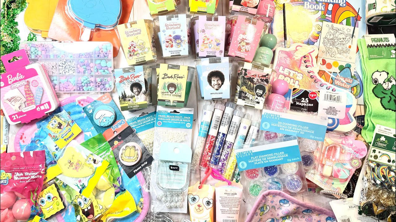 Dollar Tree Haul!  SO many NEW finds!  Fun characters like Strawberry Shortcake, SpongeBob and more!