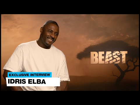 "i punched it on the nose! ": idris elba talks fighting lions in new thriller 'beast'