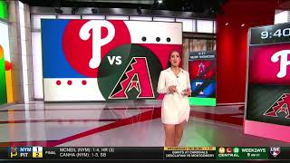 Lauren Shehadi Smoking Hot Legs Strutting in a Mini (Shirt) and more on MLB Central