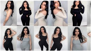 Big FashionNova Jumpsuit “Snatched Collection “try on