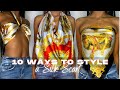 DIY No Sew Tops | 10 Trendy Ways to Style a Silk Scarf | Quick & Easy