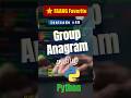 Group Anagrams Python in 90 Seconds! 🐍| Sorting Key Approach | Tamil | LeetCode #49