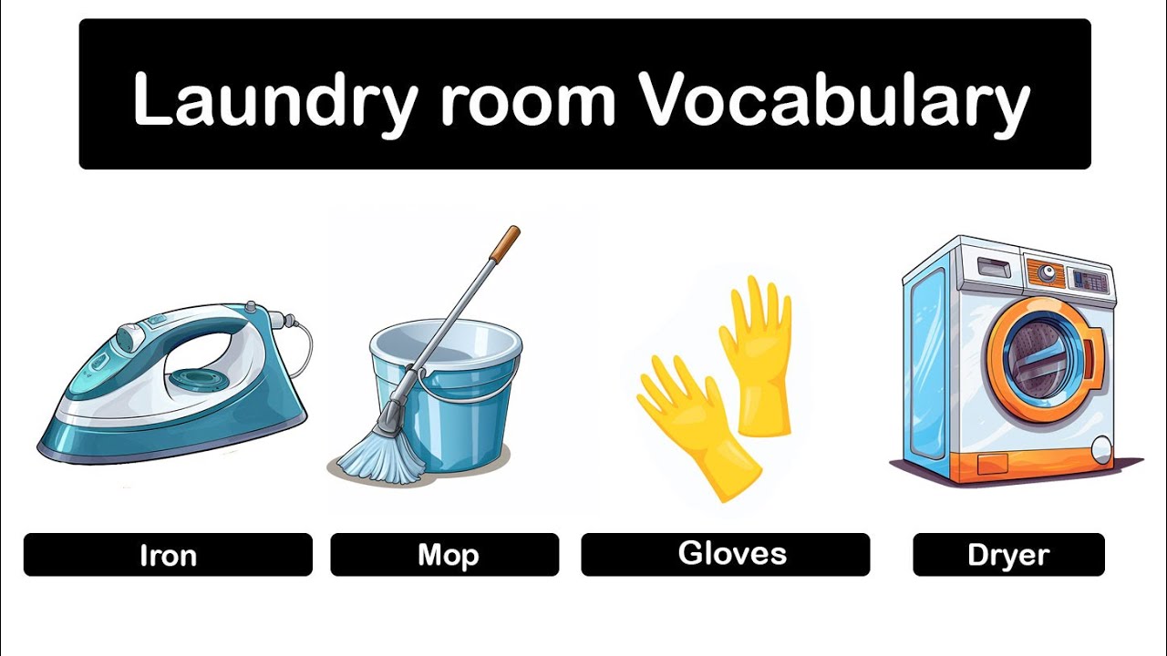 Laundry Room Vocabulary In English YouTube Laundry Room Vocabulary In English YouTube