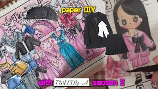 paperdiy🏁🌸 TWEEDYA cover fashion ver.2 / #트위디아 시즌2 / #종이놀이 #종이인형 #satisfying #asmr