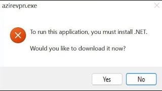 🖥️ To run this application you must install .NET fix screenshot 4