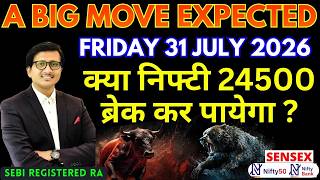 Nifty Prediction Sensex Analysis for Tomorrow FRIDAY 31 JULY 2026 | Nifty 50 Bank Nifty Tomorrow