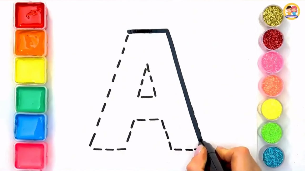 Fun Learning Alphabet a-z with Words | Colouring and Drawing for kids ...