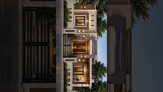 front 3d elleviation luxury home 🏡 #engineering #architecture #design #realestate