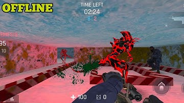 Kontra Multiplayer Fps - NEW UPDATE Offline Zombie Mode Android Gameplay !!