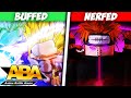 Anime Battle Arena HUGE BUFFS AND NERFS (BALANCE CHANGES)