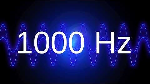 1000 Hz clean pure sine wave TEST TONE 1 khz frequency