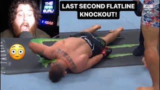 THE MMA GURU REACTS TO MAX HOLLOWAY FLATLINE KNOCKOUT JUSTIN GAETHJE!