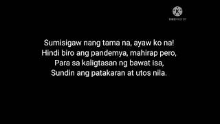 TULA PARA SA PANDEMYA| 12 pantig bawat taludtod