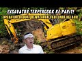 BAHAYA❗EXCAVATOR TERPEROSOK KE PARIT COMBERAN❗OPERATOR PANIK KEWALAHAN CARI CARA KELUAR DARI LUMPUR❗